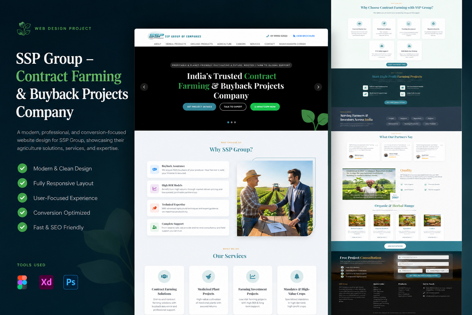 SSP Group website preview